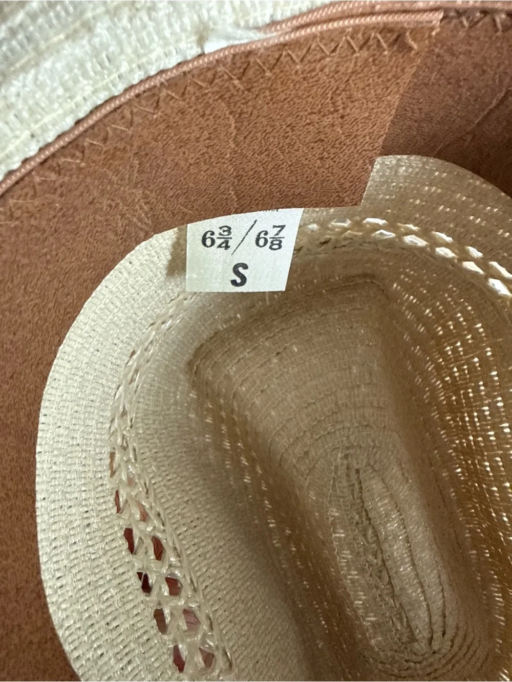Boutique Kids Straw Cowboy Hat with Aztec Geometric Band & Feather NWOT